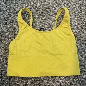 PINK Victoria's Secret Yellow Sports Bra